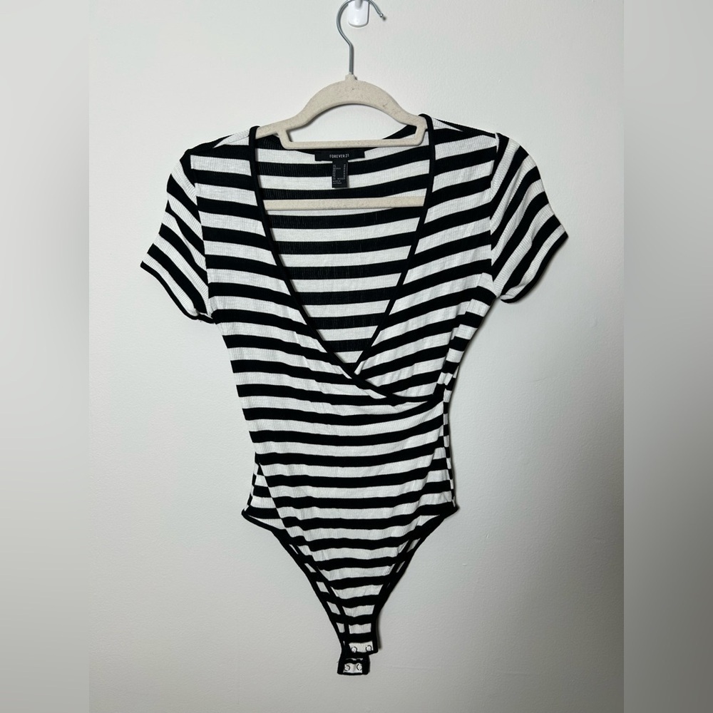 Striped bodysuit